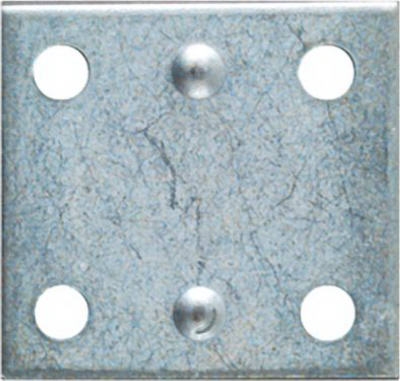 4-Pk., 1.5 x 1-3/8-In. Zinc Mending Plate