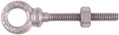 Forged Eye Bolt, Galvanized, 1/4 x 2-In.