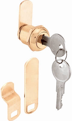 5/8-Inch Brass Drawer/ Cabinet Lock