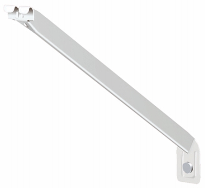 2-Pack 12-Inch White Shelf Support Bracket With Anchors