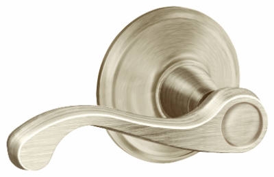 Satin Nickel Flair Passage Lever Lockset