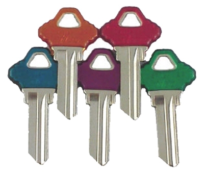 Schlage Cool Color Plastic Head Key Blanks