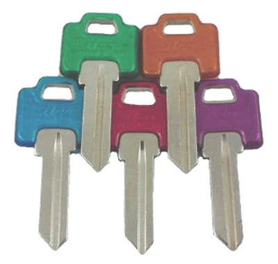 Ilco Weiser Cool Color Plastic Head Key Blank