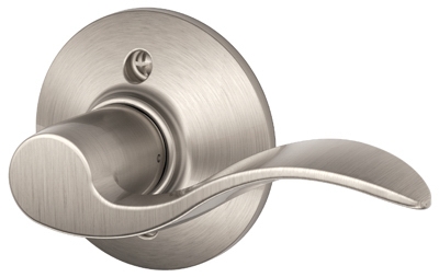 Satin Nickel Accent Right-Hand Dummy Lever Lockset