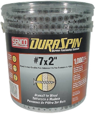 2-Inch #7 Drywall to Wood Screws, 1,000 Ct.