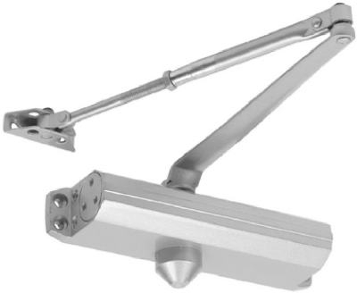 Commercial Door Closer, Aluminum Finish, Size 4