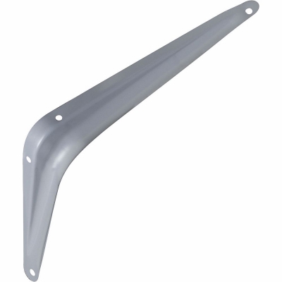 Steel Shelf Bracket, Gray, 6 x 8-In.