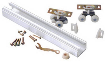 72-Inch Aluminum Single Door Track Set