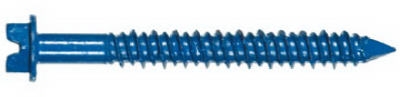 Masonry Screw Anchors With Bit, Hex Head, 3/16 x 1.75-In., 100-Pk.