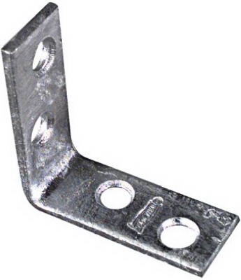 Galvanized Corner Brace, 1.5 x 5/8-In., 4-Pk.