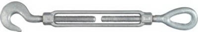 Hook & Eye Turnbuckle,  Galvanized, 1/2 x 6-In.
