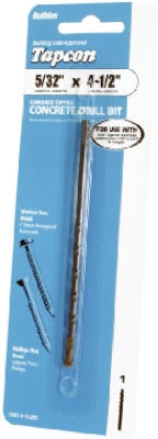 Tapcon 5/32 x 4-1/2-Inch Concrete Drill Bit, 4-Pack