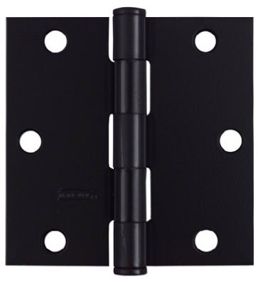 3.5 x 3.5-In. Black Square Corner Door Hinge
