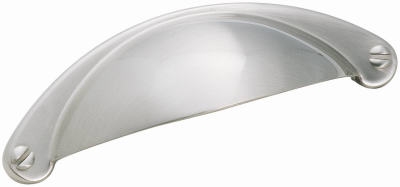 2.5-In. Satin Chrome Cup Cabinet Pull