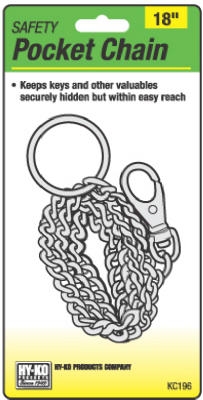 Pocket Chain With Trigger Snap, 18-In.