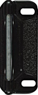 Screen & Storm Door Strike Plate, Black Satin