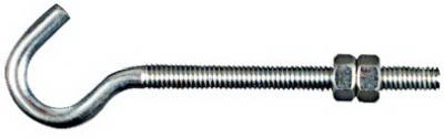 Hook Bolt, Stainless Steel, 5/16 x 5-In.