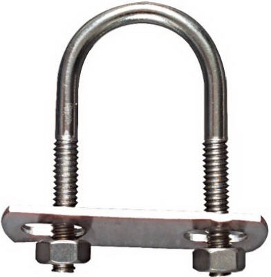U-Bolt, Stainless Steel, 1/4 x 1-1/8 x 2.25-In.