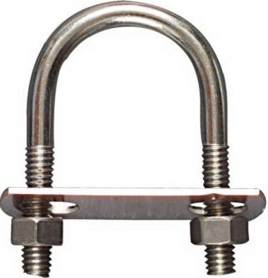 U-Bolt, Stainless Steel, 5/16 x 1-3/8 x 2.5-Inch,