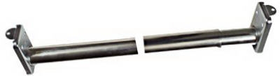 30-Inch to 48-Inch Zinc & Nickel Closet Rod