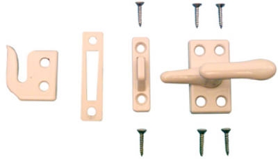 Casement Window Sash Lock, White