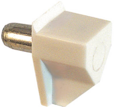 8-Pack White Plastic Shelf Support Peg