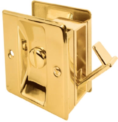 Brass Pocket Door Privacy Lock