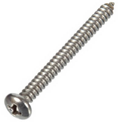 Sheet Metal Screws, Phillips, Pan-Head, Stainless Steel, #10 x 3/4-In., 100-Pk.