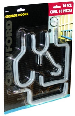 Storage Hooks, 10-Pack