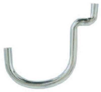 1/4-In. Heavy-Duty Curved Pegboard Hook, 8-Pack