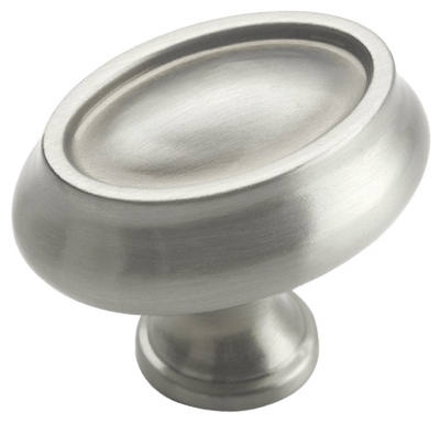 1x1.5-In. Satin Chrome Manor Cabinet Knob