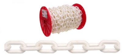 #6 White Plastic Chain, 100', Sold In Store by the Foot
