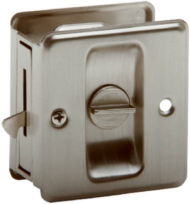 Satin Nickel Sliding Door Lock
