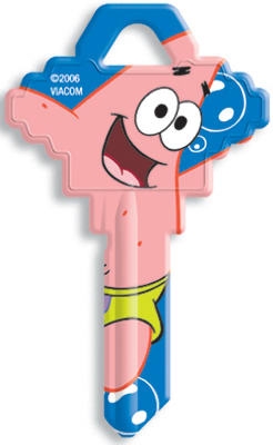 Double-Sided pongebob/ Patrick Key Blank