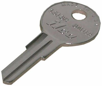 Ilco Nickel/ Brass Bauer Lock Rever Key Blank