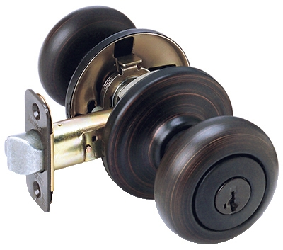 Signature Bronze Juno Entry Knob Lockset With SmartKey