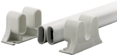 White Swing Door Push Bar