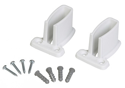 2-Pack White Wall Shelf Bracket