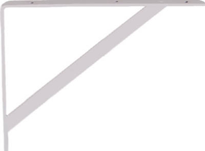 16-Inch White Shelf Bracket