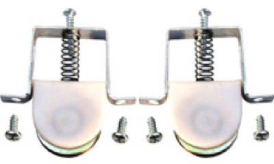 2-Pack Adjustable Screen Door Brass Roller