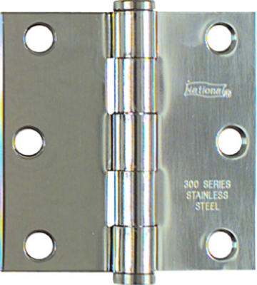 3 x 3-In. Stainless Steel Square Corner Door Hinge