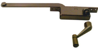 Metal Casement Window Operator, Left-Hand, Bronze-Finish