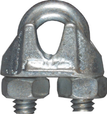 Wire Cable Clamp, Zinc, 3/16-In.