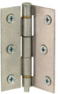 Screen & Storm Door Hinge, Stamped Aluminum, 2-Pk.