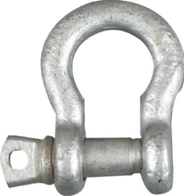 Galvanized Anchor Shackle with Screw Pin, 0.5-In.