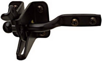 Black Satin Gate Latch
