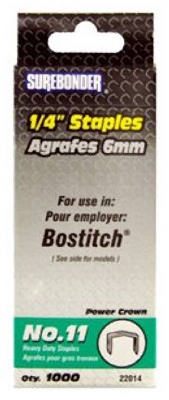 1000-Pack #11 Heavy-Duty 1/4-Inch Staple