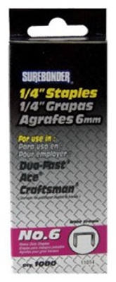 1000-Pack #6 Heavy-Duty 1/4-Inch Staple
