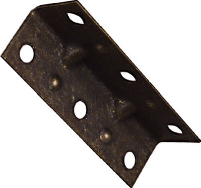 2.5 x .75-In. Antique Brass Corner Brace
