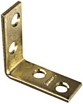 4-Pk., 1.5-In. Brass Corner Iron